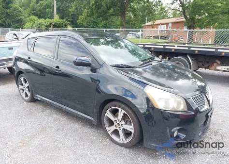 2009 Pontiac Vibe Gt из США, поврежденный, VIN 5Y2SR67019Z411200
